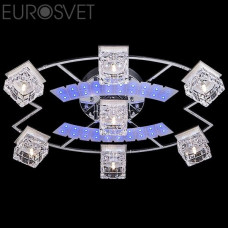 Светильник потолочный Eurosvet 4969/7 хром/белый-синий+красный+фиолетовый